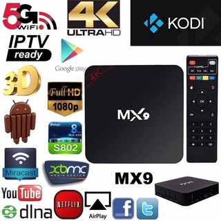 Conversor smart tv box MX9 WiFi 4gb ram 64gb interno Android 10 (3)