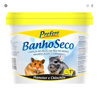 Pó Mármore Banho Seco Hamster Chinchila Ratinho Porquinho da India Coelho Prefere Pet 1kg