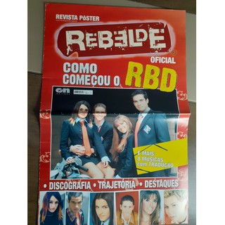 Revista Pôster da novela Rebelde Oficial