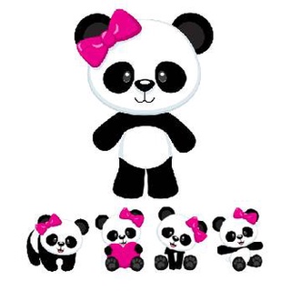 kit display panda rosa