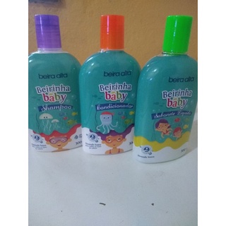 kit shampoo condicionador e sabonete líquido 300 ml cada