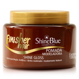 Finalizador Shine Blue Finisher Hair Pomada Modeladora 180g