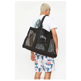 Stussy tote bag bolsa de ginástica de grande capacidade bolsa fashion bolsa de ombro casual bolsa de compras (1)