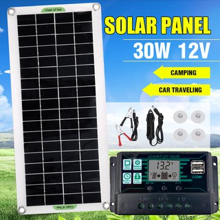 Envio Grátis Painel Solar De Emergência 30w giantofsun Flexível Painel Solar Para Camping / Carro / Viagem / Uso Externo (1)
