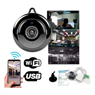 Câmera Segurança Espiã Ip Wifi Usb V380 Hd 1080p Discreta