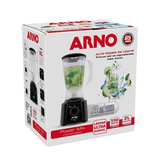 Liquidificador Arno Power Mix LQ10 550W 2L 2 Velocidades Preto 127V (9)
