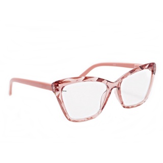 Óculos De Leitura Perto Descanso Feminino Sp-03 Quadrado Grande Gatinho Até 5.0 Graus