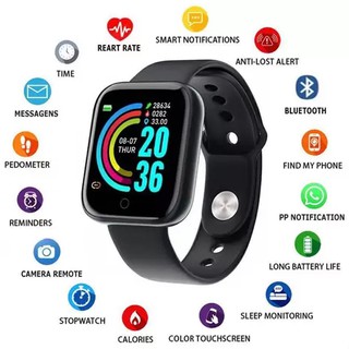Relógio Smartwatch D20 Inteligente Troca Foto Bluetooth Digital Esportivo Android e iOS/Bracelet