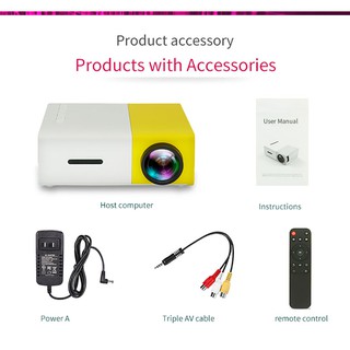 Yg300 pro led mini projetor suporta 1080p hdmi usb áudio portátil casa media player de vídeo (9)