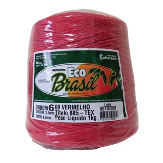 Barbante Soberano Eco Brasil 1 kg / N.6 Vermelho