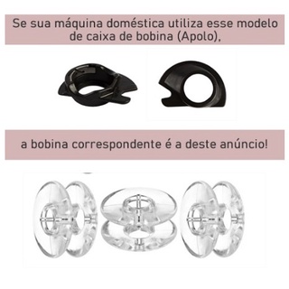 20 Bobina De Plástico baixa p/maquina doméstica Carretilha / Canelinha (M&L) (3)
