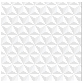 Papel De Parede 3d Branco Geométrico Adesivo 1mx57cm GEO39N Lavável