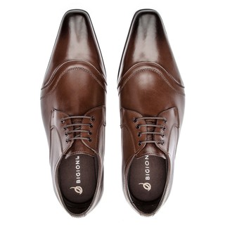 Sapato social Bigioni estilo italiano 100% couro premium bico fino (1)
