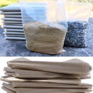 Saco plástico para ensacar areia pedra com 100 embalagens 40x60 Resistente (4)