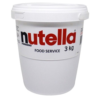 Nutella 3kg Creme de Avelã Com Cacau Balde Gigante - Nutella Ferrero 3kg