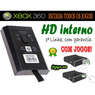 HD Interno do Xbox 360 COM JOGOS para Desbloqueados RGH ou JTAG