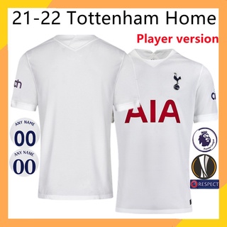 Camisa Spurs Home Player Version 21-22 Grau: AAA Camisa de Futebol Spurs para Homem