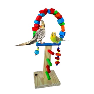 Playground parquinho balanço para calopsitas periquitos agapornis aves (1)