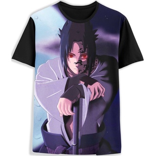 Camisa Camiseta 3d Full Sasuke Uchiha A Maldição Do Céu