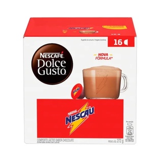 Caixa Café - Sabor Nescau Nescafé Dolce Gusto 16 Cápsulas