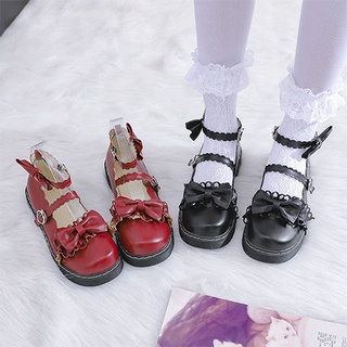 Sapatos De Couro Pequeno Estilo lolita Desempenho Japonês