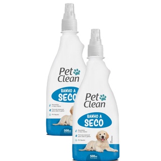 Pet Clean Banho A Seco Liquido Para Cães - 500 Ml