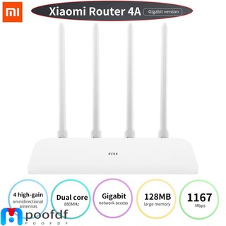Novo Roteador Gigabit Xiaomi 4C Redmi Ac2100 2.4g 5.0ghz Dual-Band 2033mbps Wireless Router Wifi Repeater Com Antenas De Alto Ga Branco (1)