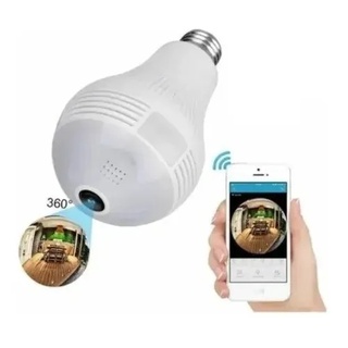 Camera Ip Seguraca Lampada Vr 360 Panoramica Espia Wifi (2)