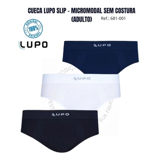 Cueca Lupo Slip Micromodal Sem Costura Adulto - Ref. 681-001
