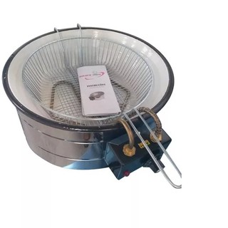 Fritadeira Elétrica Tacho Esmaltado 7 litros Profissional Pastéis Porções Feirante (1)