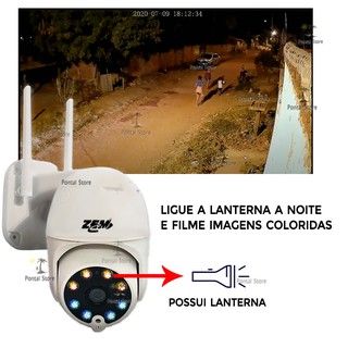 Câmera de Segurança IPC 360 Wifi IP67 Speed Dome Externa 360° Alarme Sonoro Microfone Zem (6)