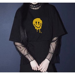 Camiseta Algodão Unissex Básica Smile Moda Punk Gotico Vintage Tumblr Oferta