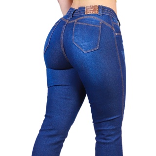 Calça Jeans Feminina Flare Cintura Alta Com Lycra Corte Levanta Bumbum (2)