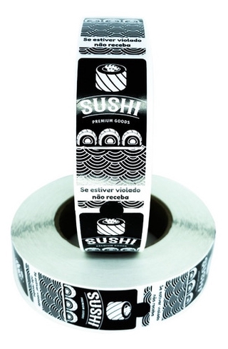 Lacre Delivery Para Sushi 7x3cm 1.000un