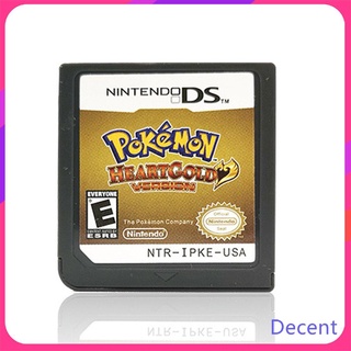 Cartão de jogo Nintendo DS 3DS NDSi NDS Lite Cartão de jogo DS Pokémon Golden Heart HEARTGOLD