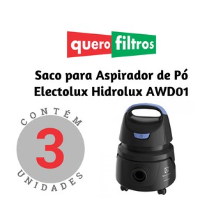 SACO FILTRO PARA ASPIRADOR DE PÓ ELECTROLUX HIDROLUX AWD01