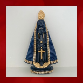 Imagem Nossa Senhora Aparecida Com Strass 30cm Decorativa
