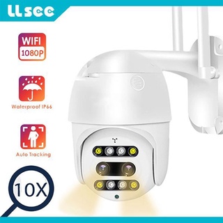 LLSEE 3MP IP outdoor camera WIFI dual lens PTZ system home security 10x zoom CCTV P2P high speed dome auto tracking (1)
