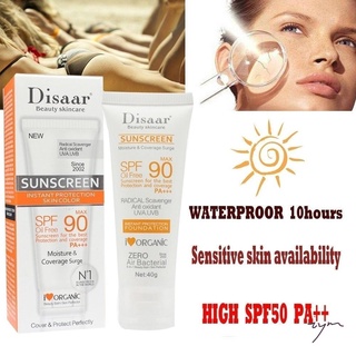 Disaar Corretivo Facial De Longa Duração À Prova D 'Água Antioxidante Spf90 + + Protetor Solar (4)