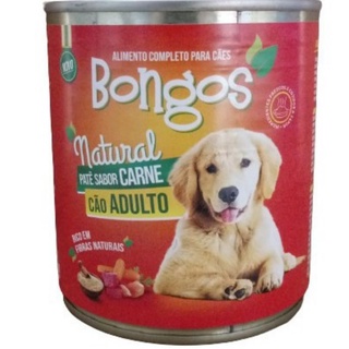 Patê BONGOS para cães adultos sabor carne 280gr