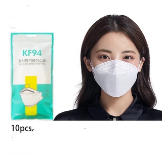 10Pcs Máscara De Peixe FFP2 4 Camadas KF94 Mascarillas Adulto FPP2 Mascoillas Aprovada KN95 Máscara Facial Reutilizável KN94 Máscara Coreana