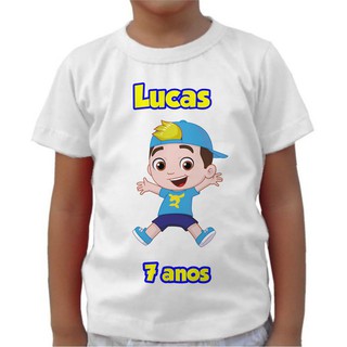 Camisa personalizada infantil Lucas Neto e Gi