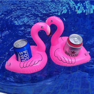 5 Boia Porta Copo Flamingo Decoração Piscina Rosa Crianças Adultos