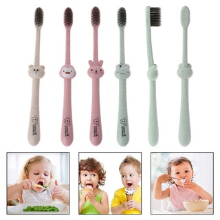 Escova De Dentes Natural De Trigo Para Bebê Recém-Nascido Cuidado Oral (1)