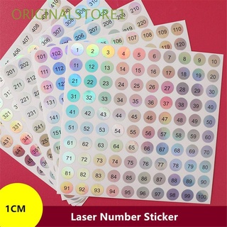 ORIGINALSTORE1 1-500 Embroidery Tool Classification Sticky Distinguish Self Adhesive Number Stickers Digital Label