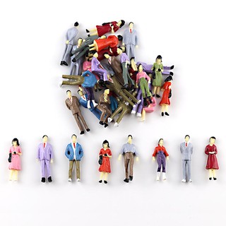 20 Mini figura escala 1:50 H=3,6cm Miniaturas Maquete Terrários Pessoas humana