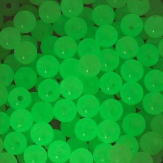 10 Miçangas Fluorescente Contas Esferas Brilha No Escuro