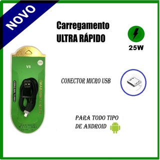 Cabo Turbo/rapido 25w Micro Usb V8/tipo C/ Samsung,motorola,lg, Android (2)