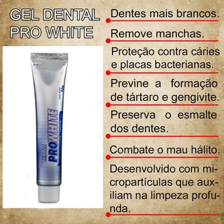 Promoção! 1 Gel Dental Clareador Pro White 90g Hinode Original (2)