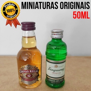 kit Miniatura Whisky Chivas + Tanqueray 50ml Mini Original Envio em 24 Horas
